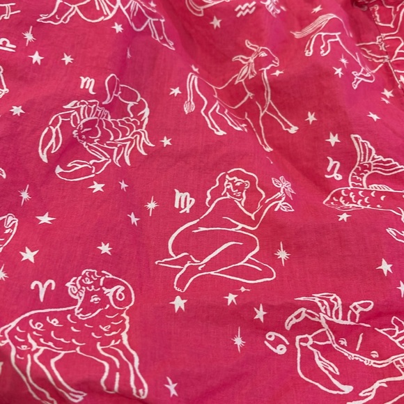 Printfresh Daily Horoscope Pajama shorts in Electric Pink - Picture 2 of 3